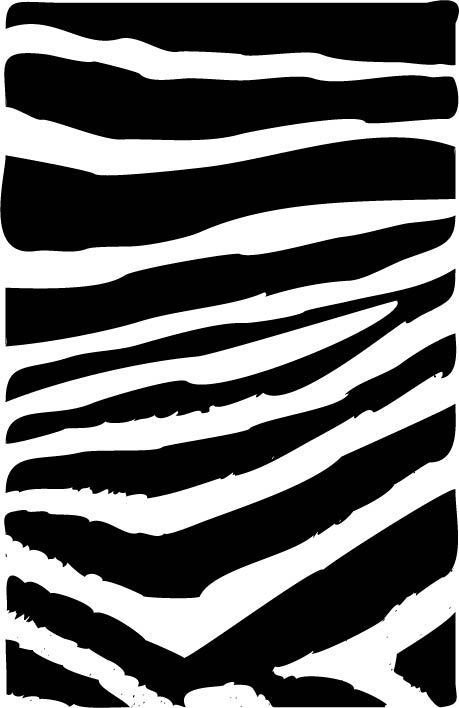 Schablone "Zebra"- Tierfell - Motivschablone mit Muster - Airbrusschablone - Scrapbookingschablone