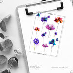 Sticker AQUARELLBLUMEN II - Blumen Aufkleber