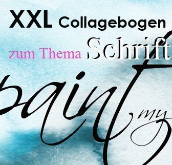 XXL Collagebogen "Schrift"