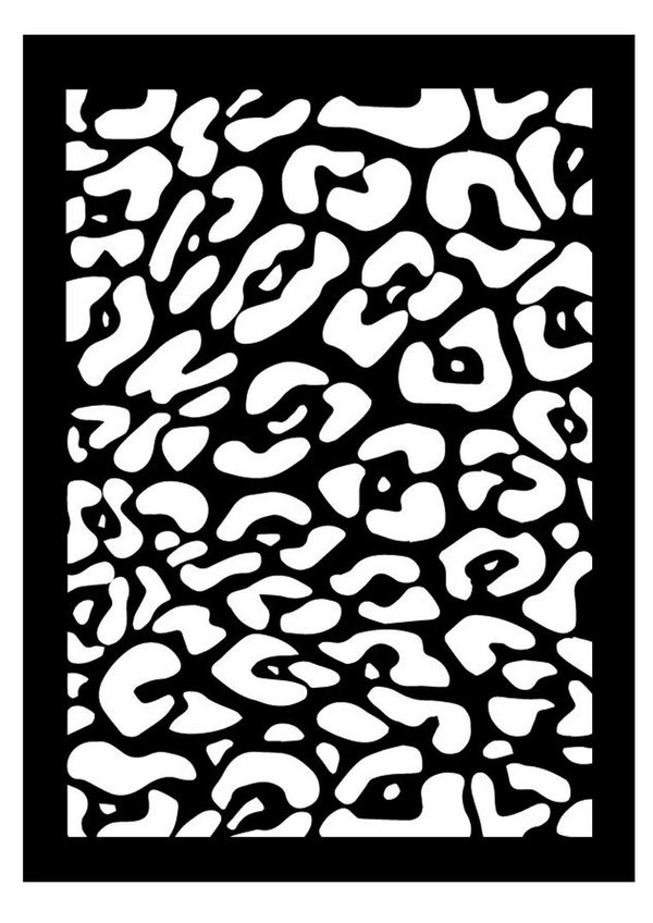 Schablone "Gepard"- Tierfell - Motivschablone mit Muster - Airbrushschablone - Scrapbookingschablone