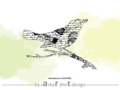 Motivstempel - Vogel VINTAGE BIRD
