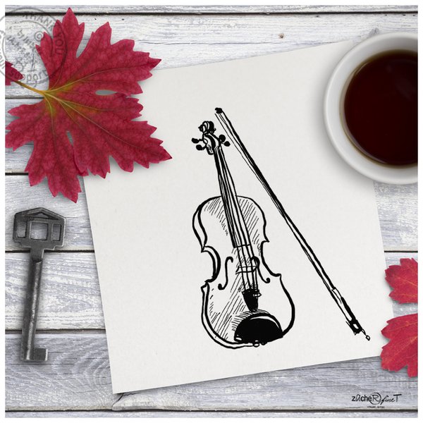 Bildstempel Motivstempel - VIOLINE Geige