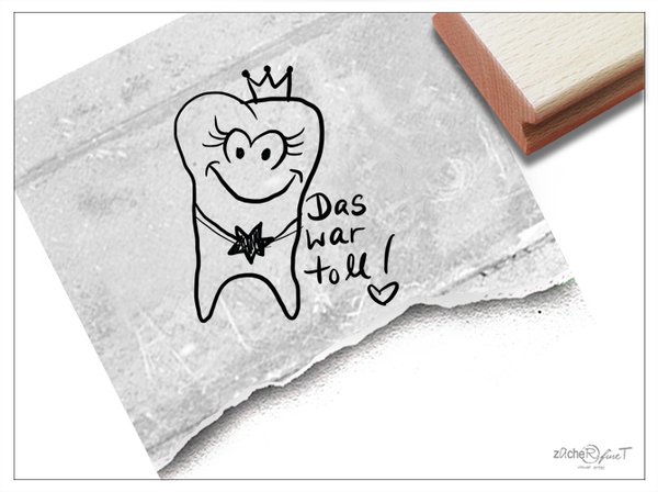 Stempel Arztstempel - DAS WAR TOLL! mit Zahn