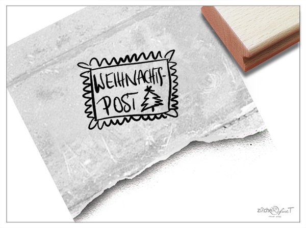 Weihnachtsstempel - WEIHNACHTSPOST als Briefmarke