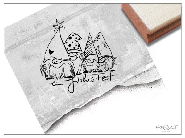 Stempel - Ein frohes Fest mit Wichteln, Gnome