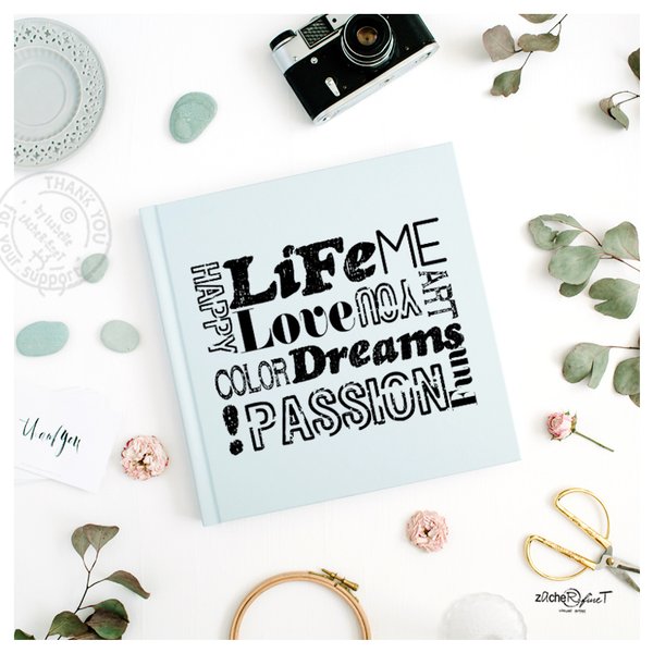 Stempel XL - Life Love Dreams Passion
